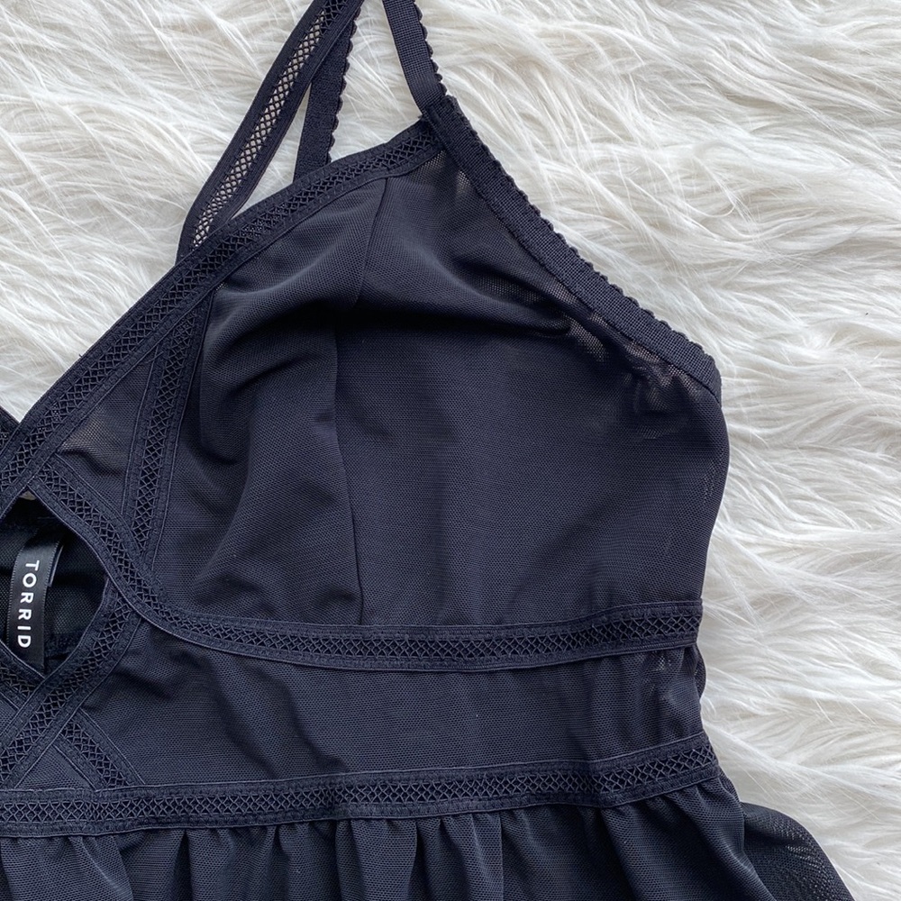 Torrid | Strappy Mesh Babydoll - Picture 6 of 15